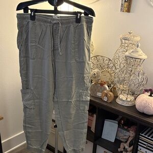 WoMen's Casual Gray Cargo Pants